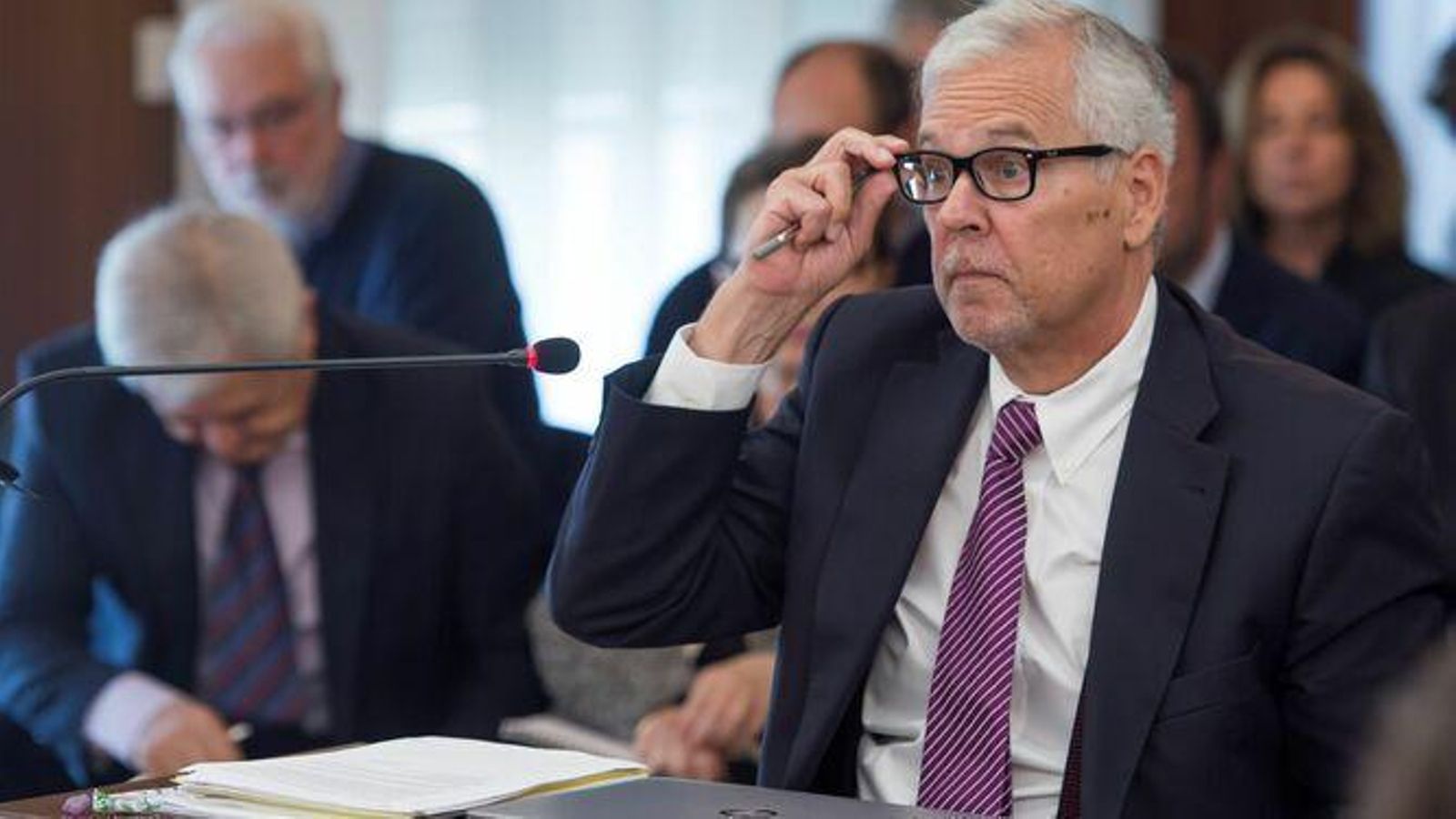 Manuel Gómez durante su declaración en el juicio de los ERE