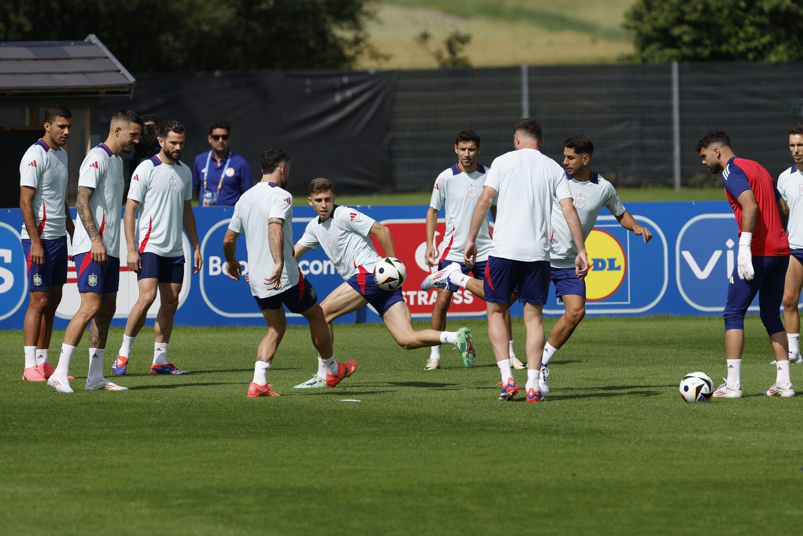 Las fotos de la selección española antes del partido contra Georgia