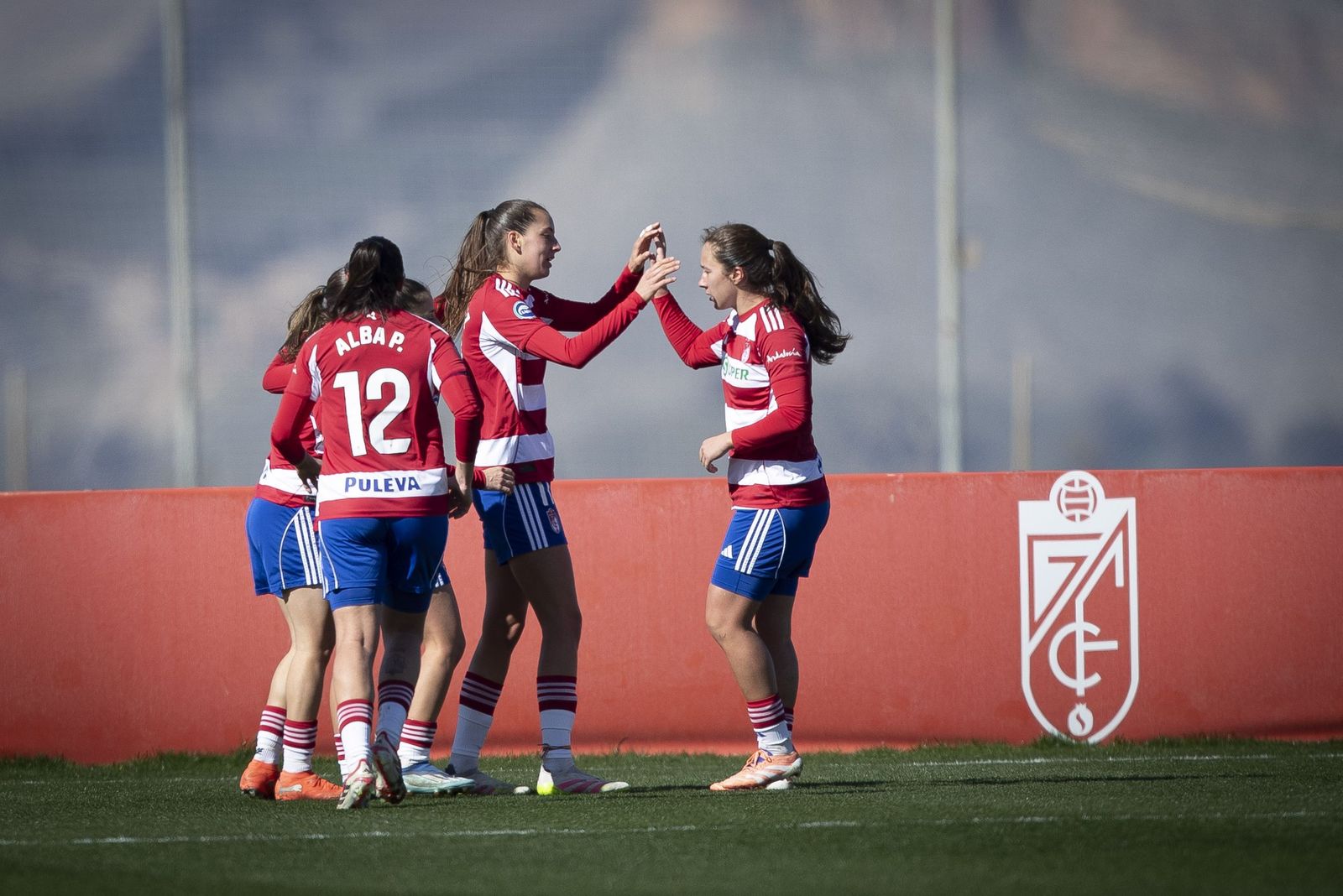 Las jugadoras del Granada celebran un gol en un partido anterior