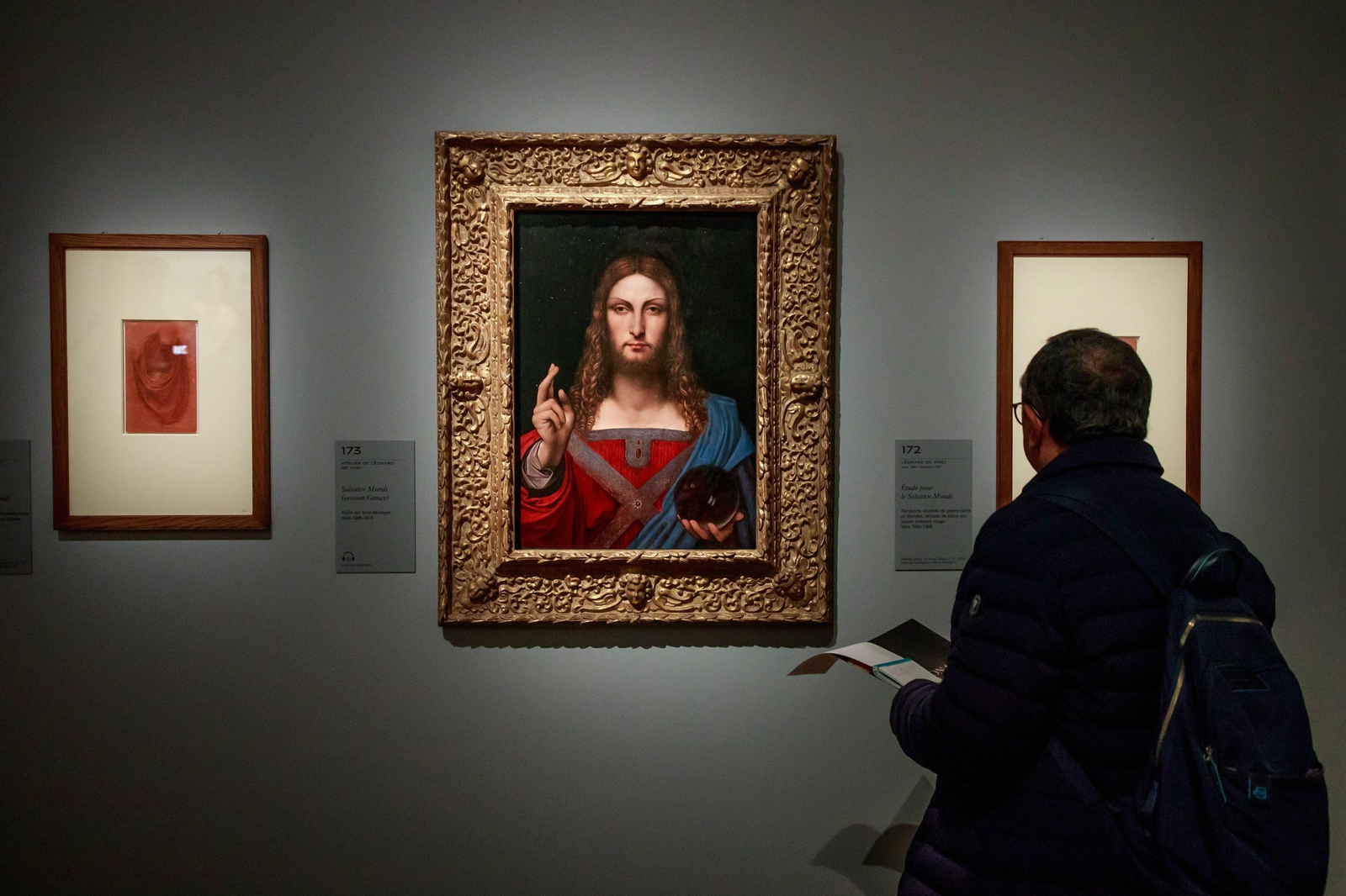 'Salvator Mundi', en la exposición sobre Leonardo da Vinci en el Museo del Louvre.