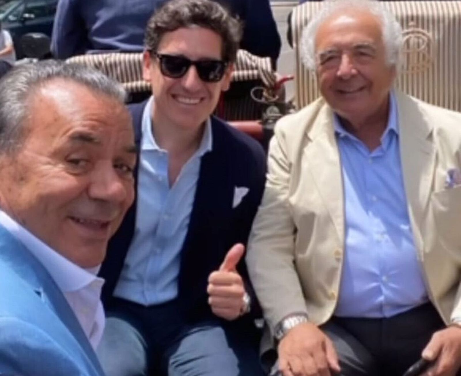 Los del Río, en compañía del CEO de Silbon Pablo López.