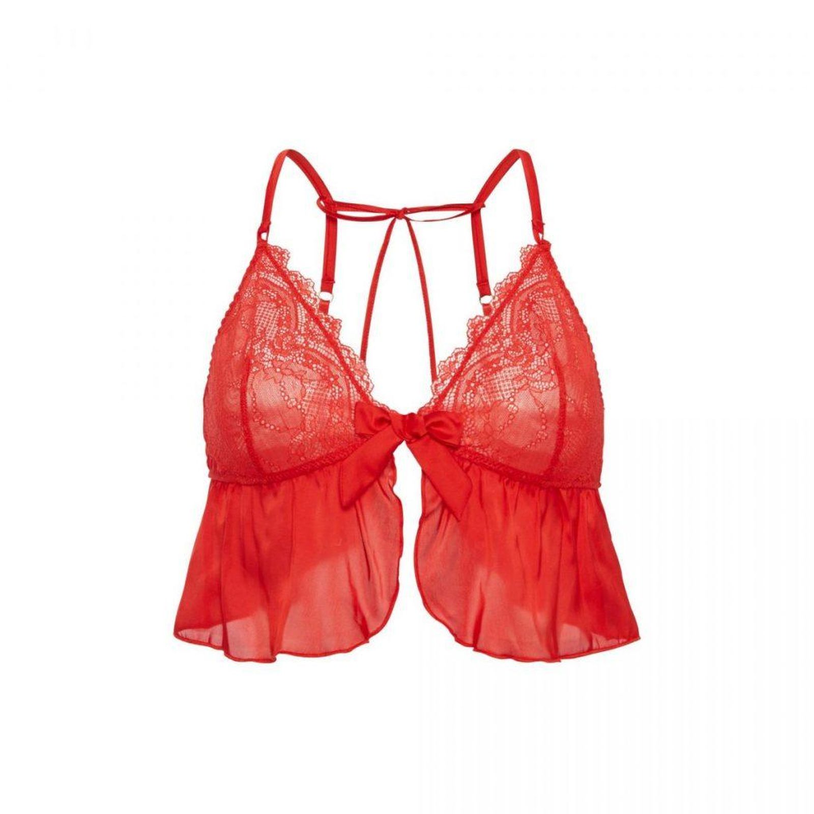 Sujetador bralette en rojo de Primark.