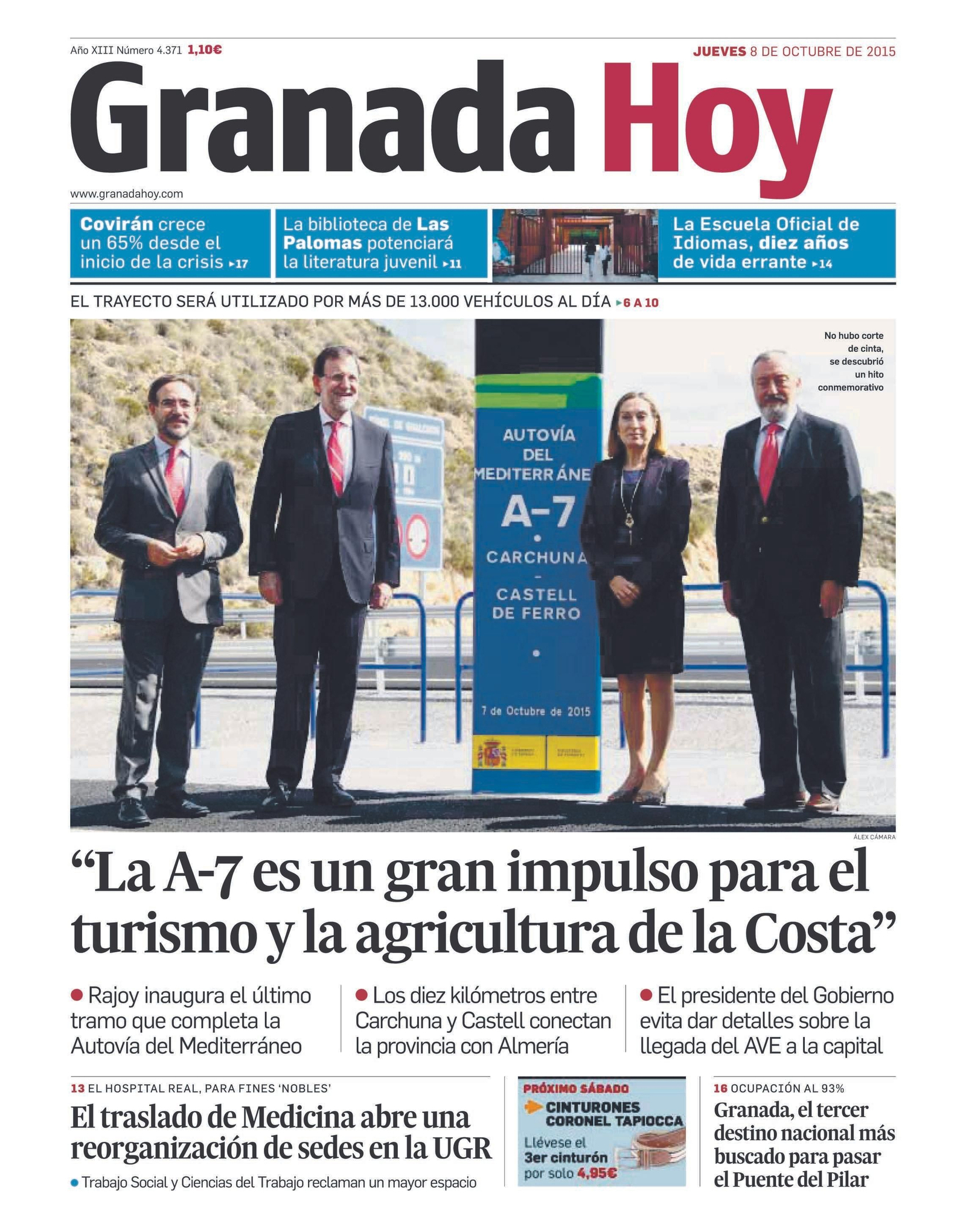 Las portadas más importantes de los 15 años de historia de 'Granada Hoy'