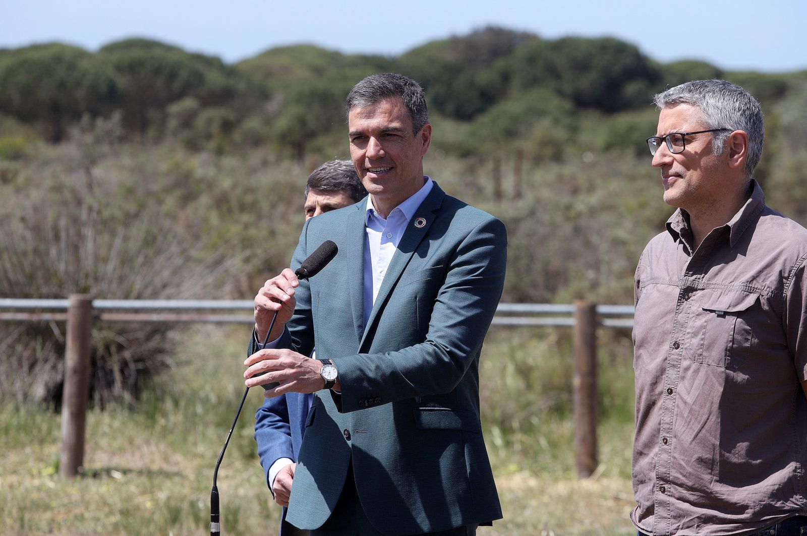Imágenes de la visita de Pedro Sánchez a Doñana