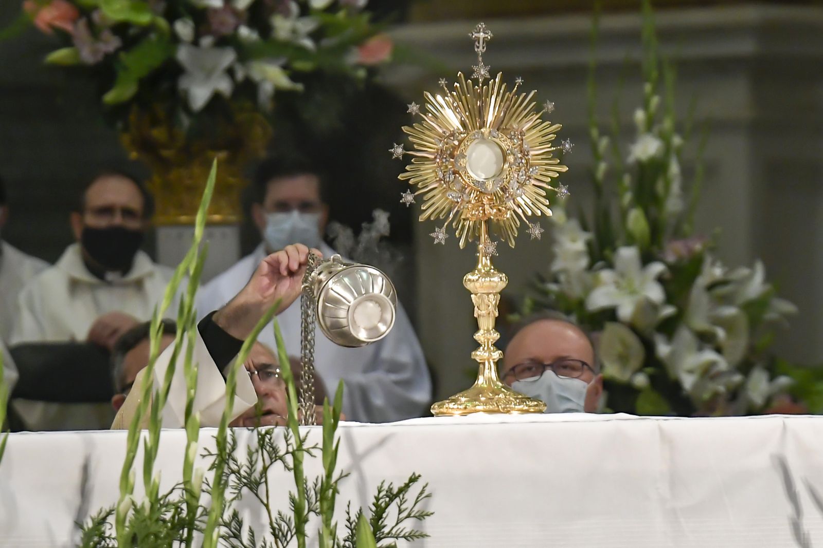 Fotos: la celebración del Corpus Christi 2021 en la Catedral de Granada