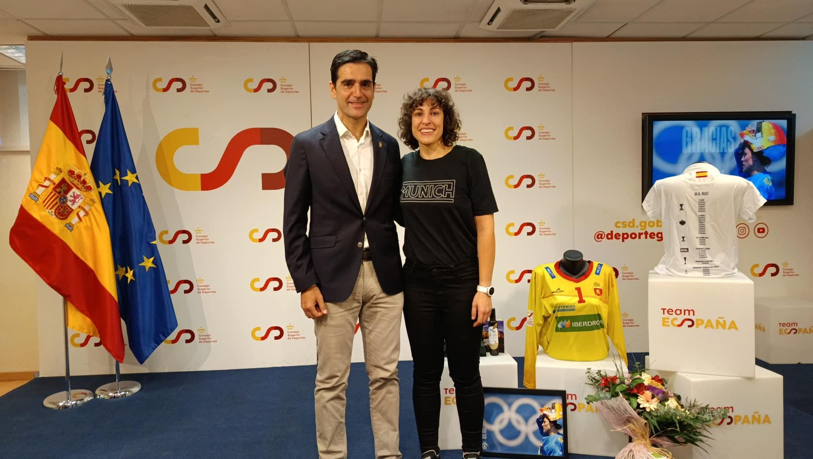 Marino Aguilera, junto a Mª Ángeles Ruiz.