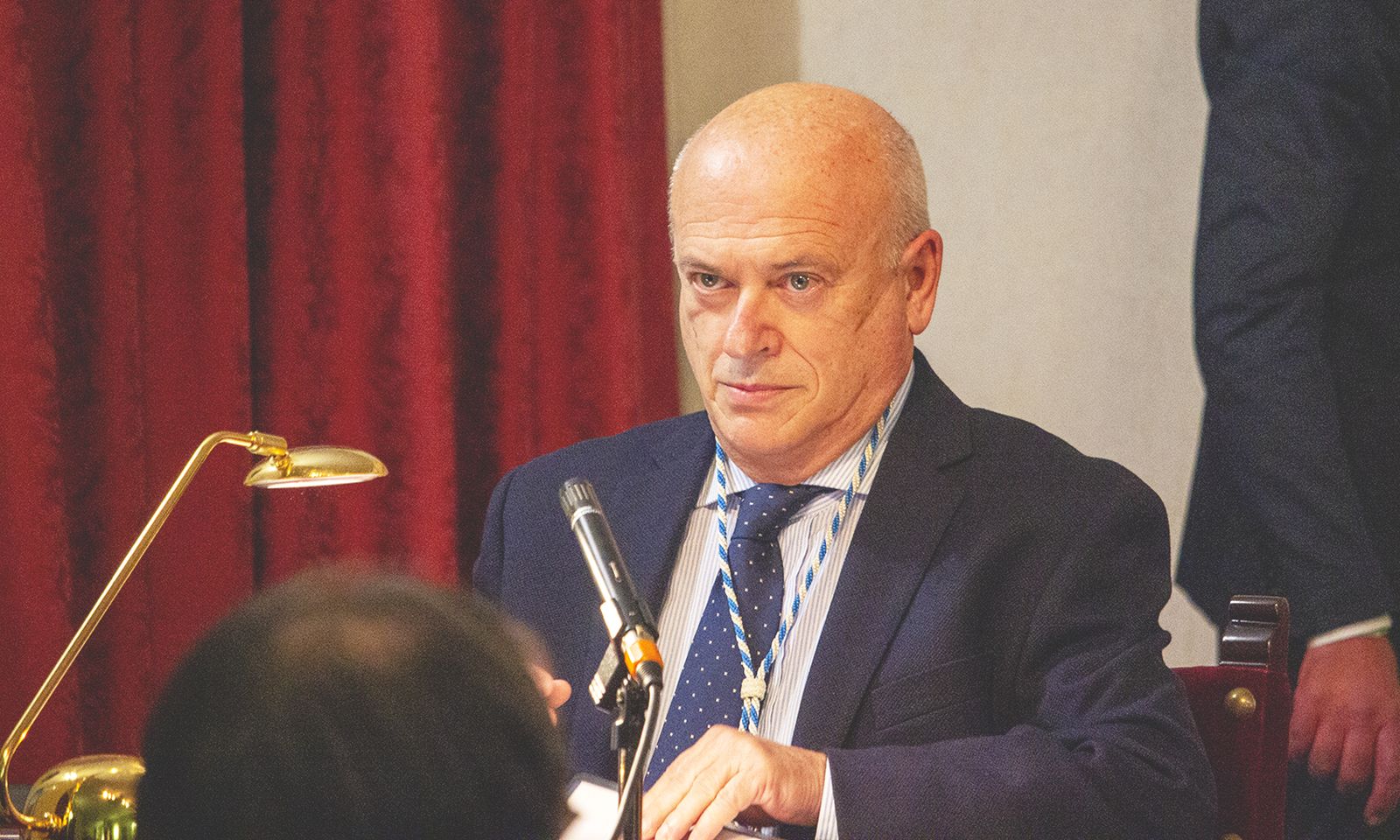 Un momento de la intervención de Bernardo Palomo.