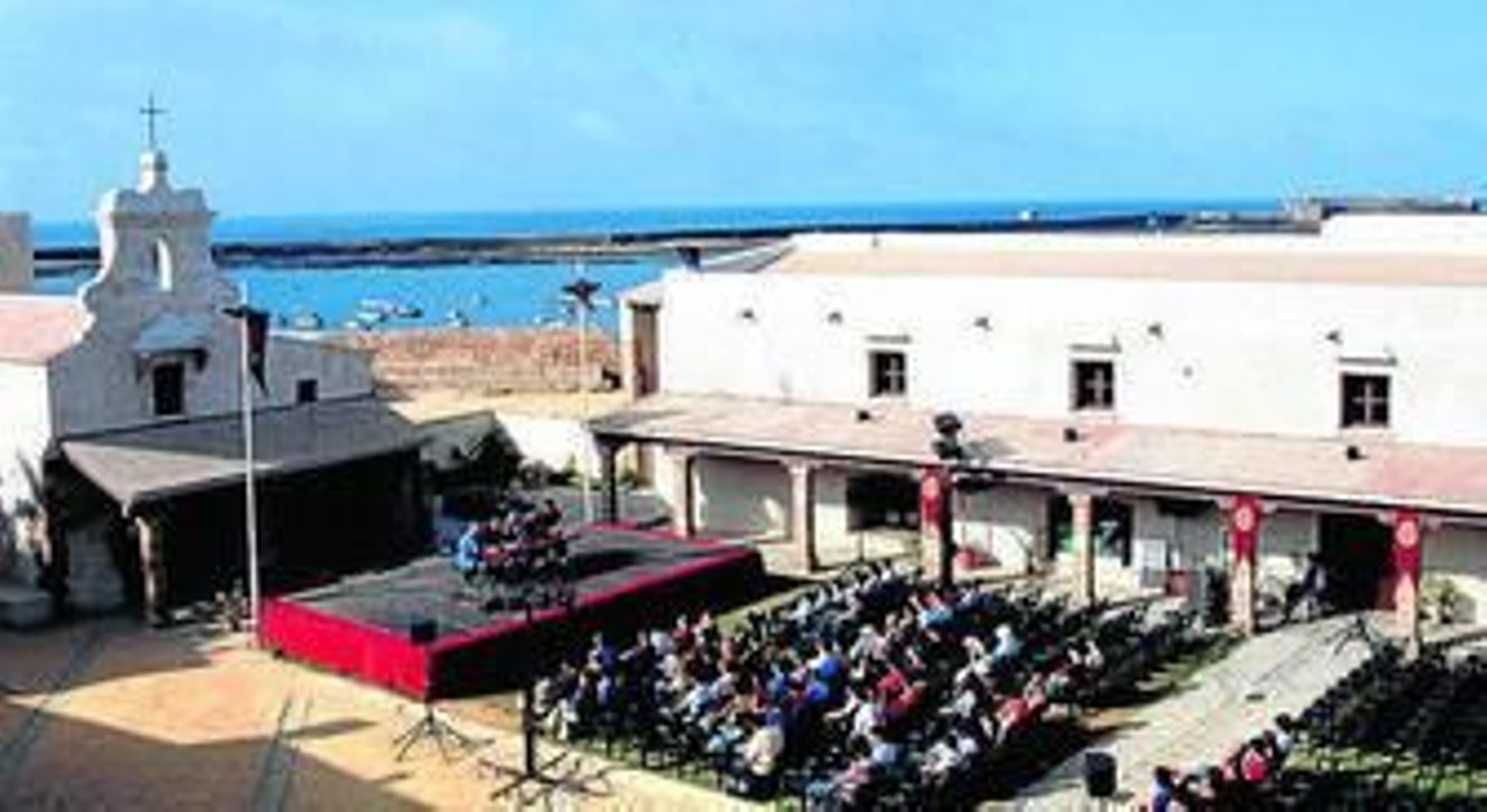 Una de las sesiones en el gaditano Castillo de Santa Catalina.