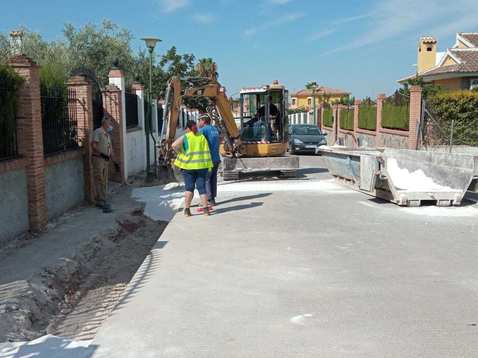 Obras de la Urbanización Cañada de la Plata en Puente Genil.