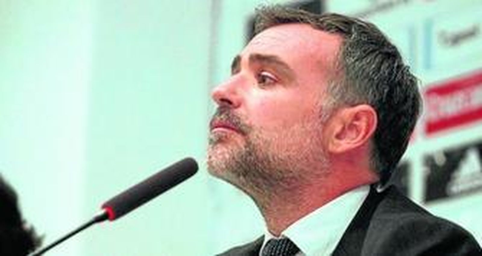 Álvaro Roncal, en su presentación oficial como consejero delegado del Recreativo de Huelva el pasado mes de julio.