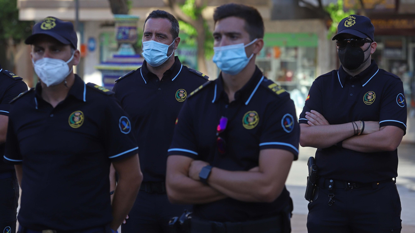 Fotos de la concentración en homenaje a José Luis Domínguez Iborra en Algeciras