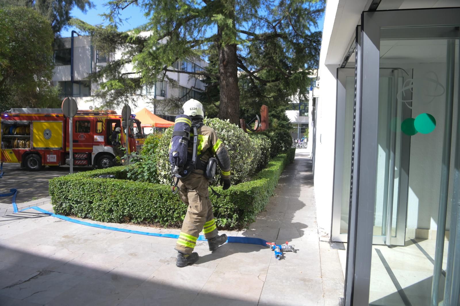 Simulacro en la Facultad de Ciencias de la Universidad de Granada