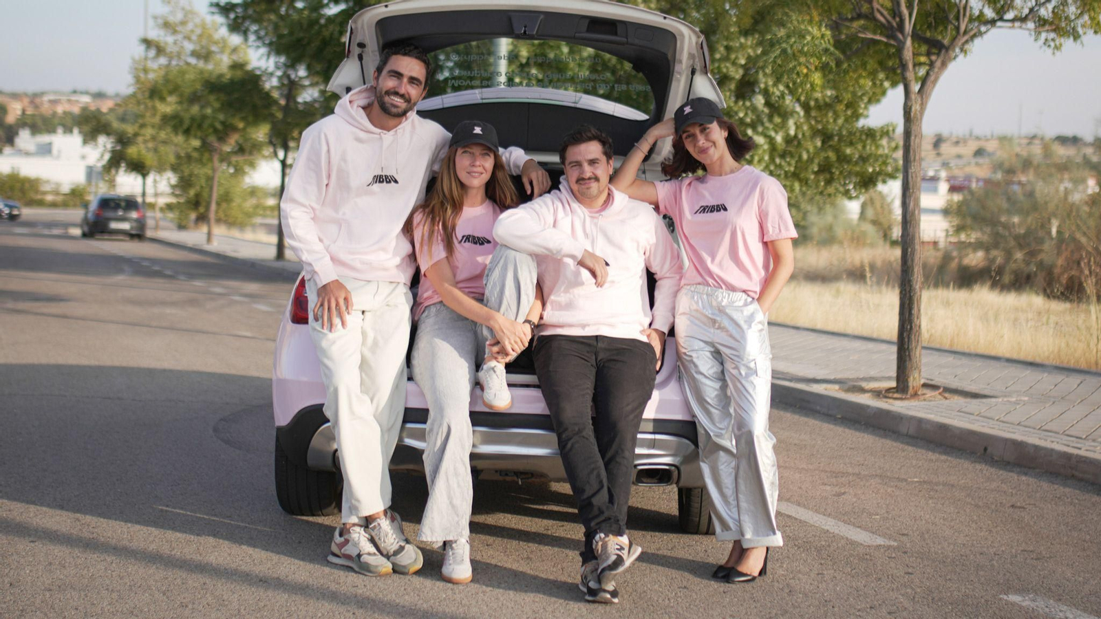 Los cuatro fundadores de Tribbu, plataforma española de coche compartido