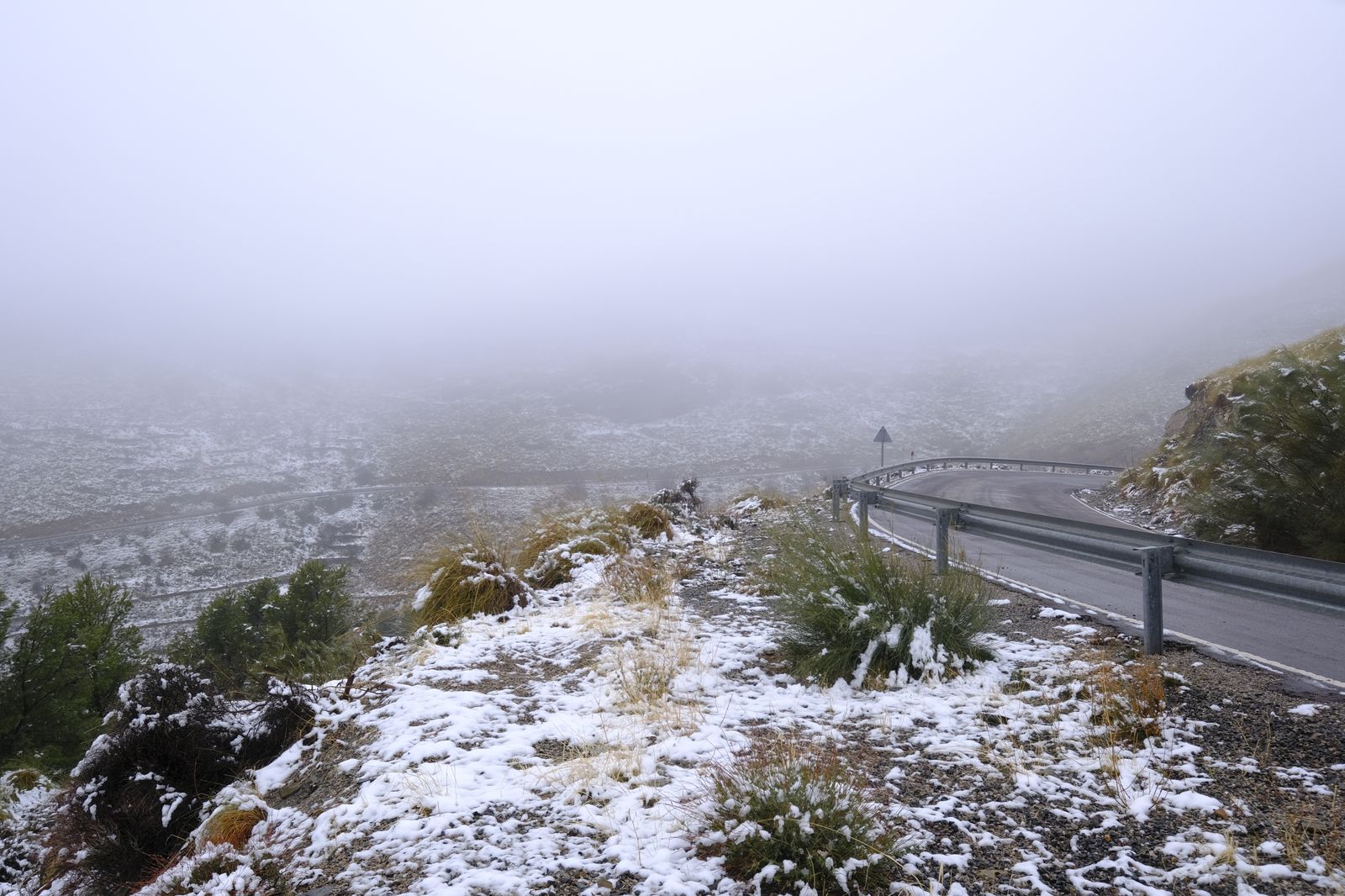 Fotogalería nevada en la Provincia de Almería