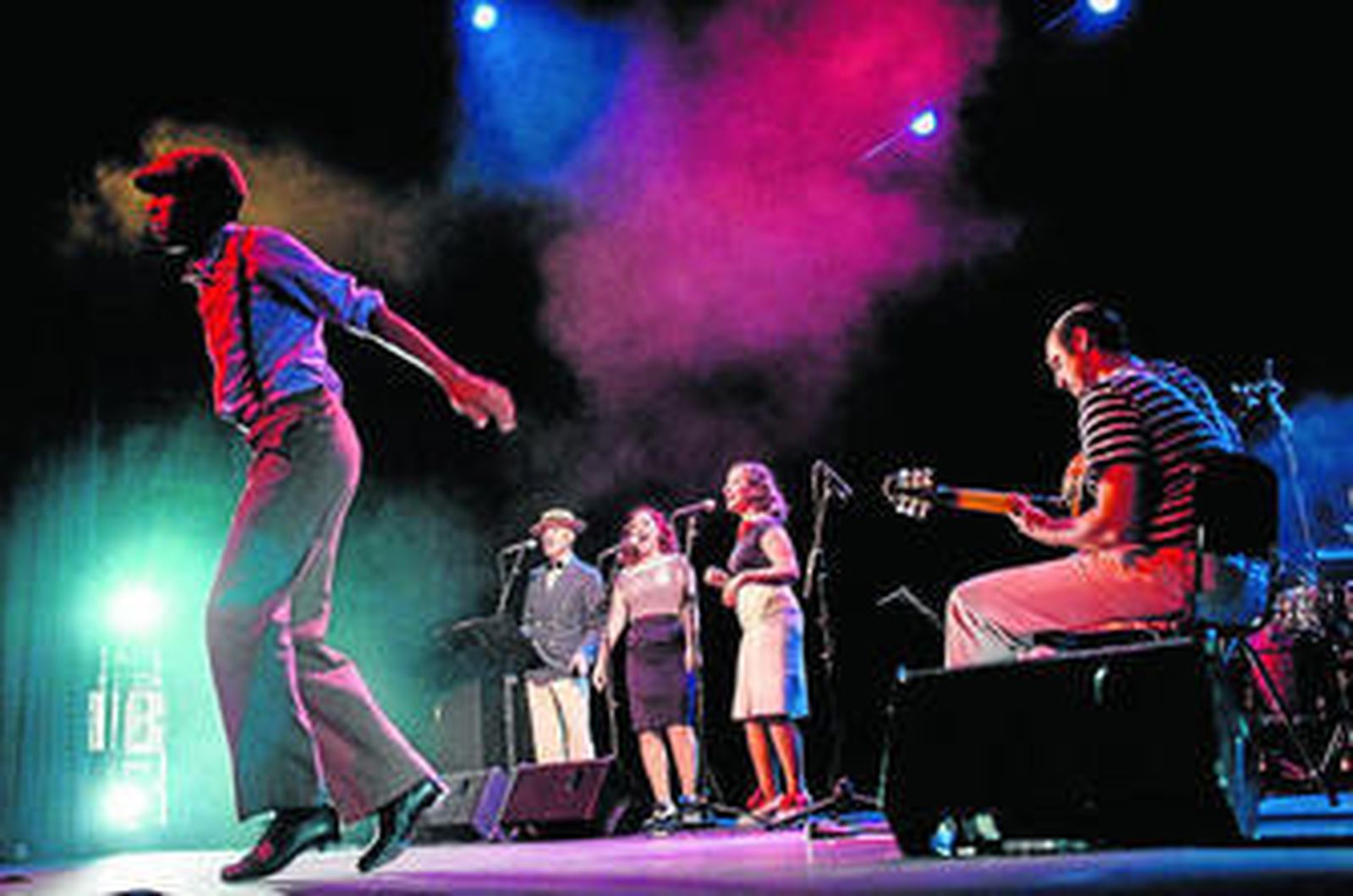 Una actuación del grupo sevillano O Sister!, precursores de este estilo en la ciudad, en la edición de 2014.