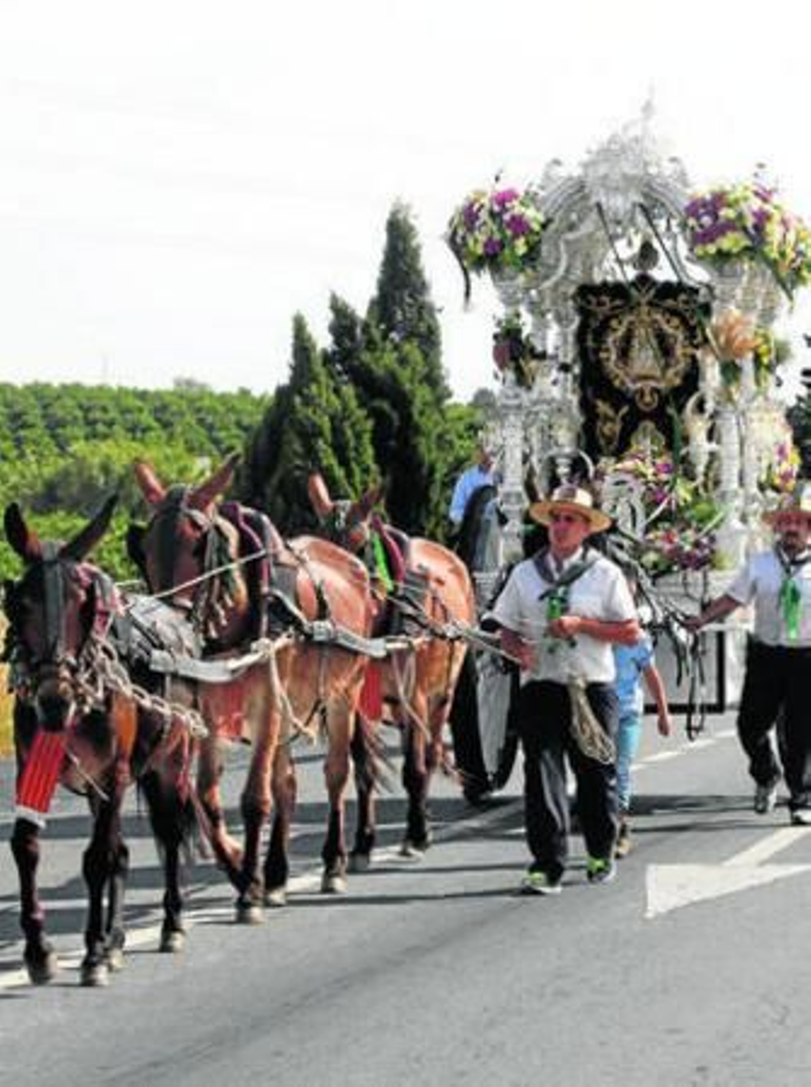 Simpecado de la Hermandad del Rocío de Ayamonte.