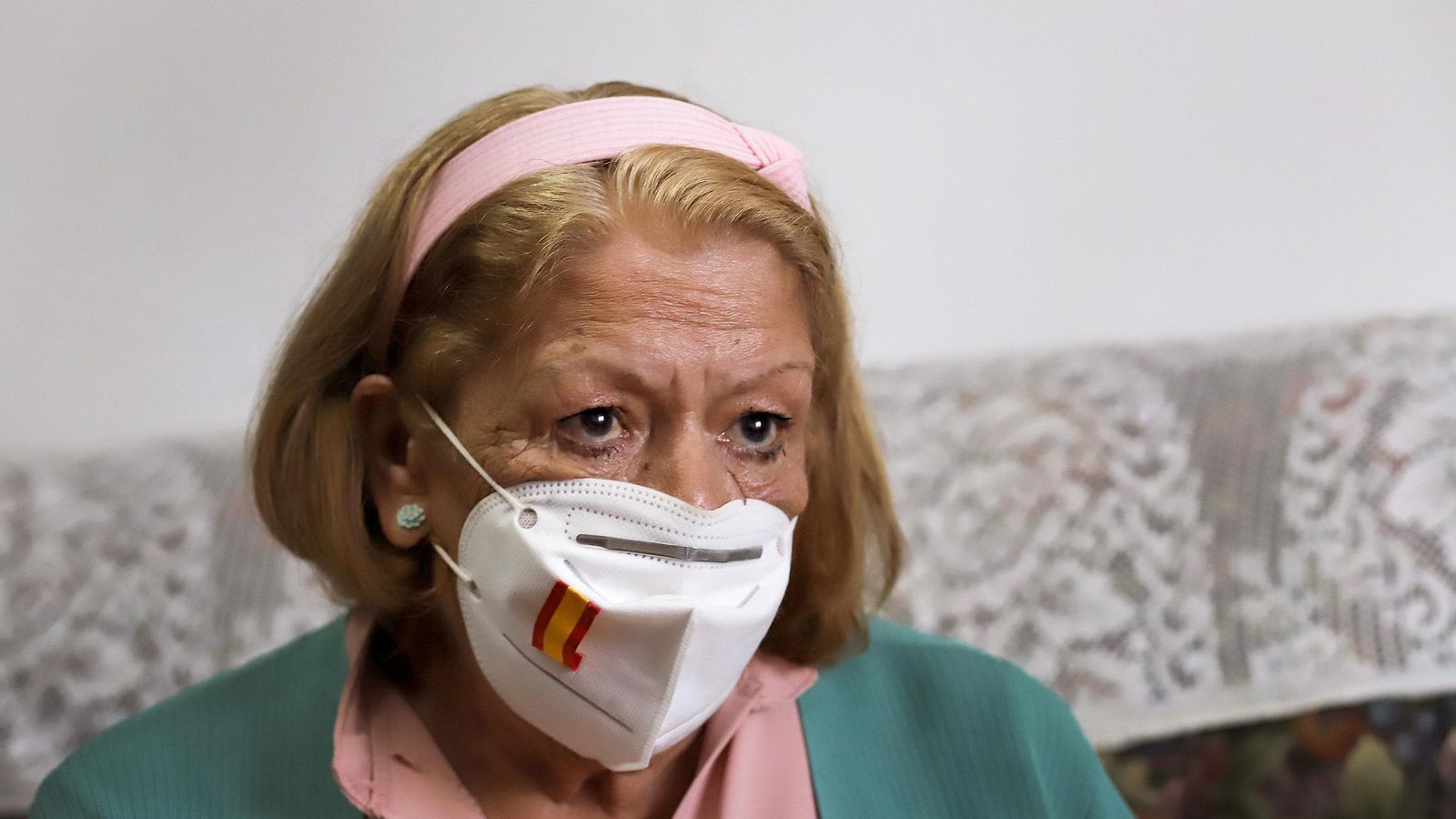 Milagros, durante la entrevista en la que ha contado su experiencia.