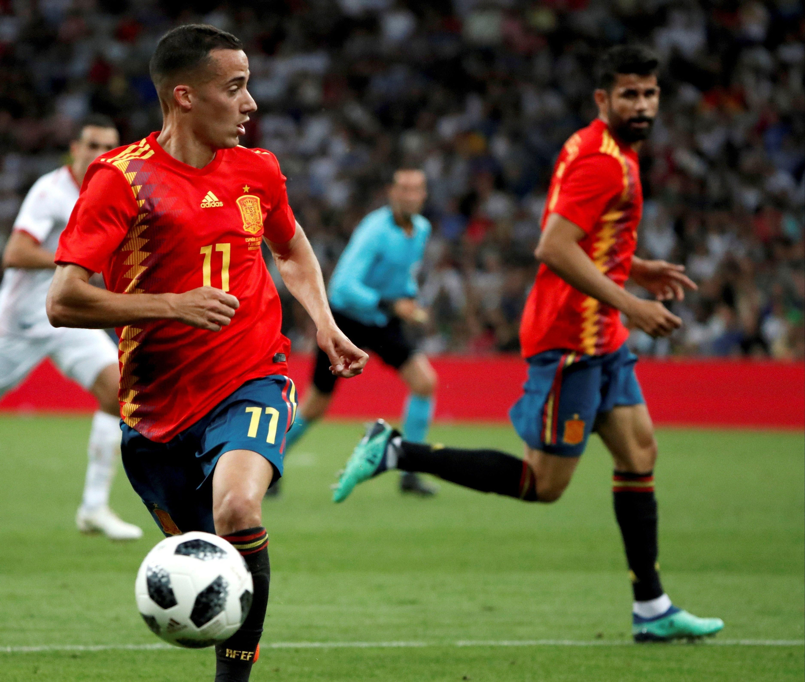 Las imágenes del España-Túnez