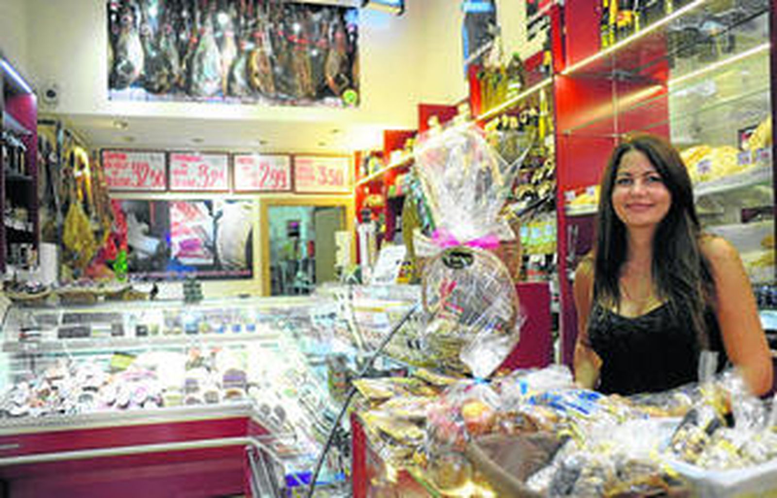 Diana Ramos en el establecimiento Sabores Gourmet.