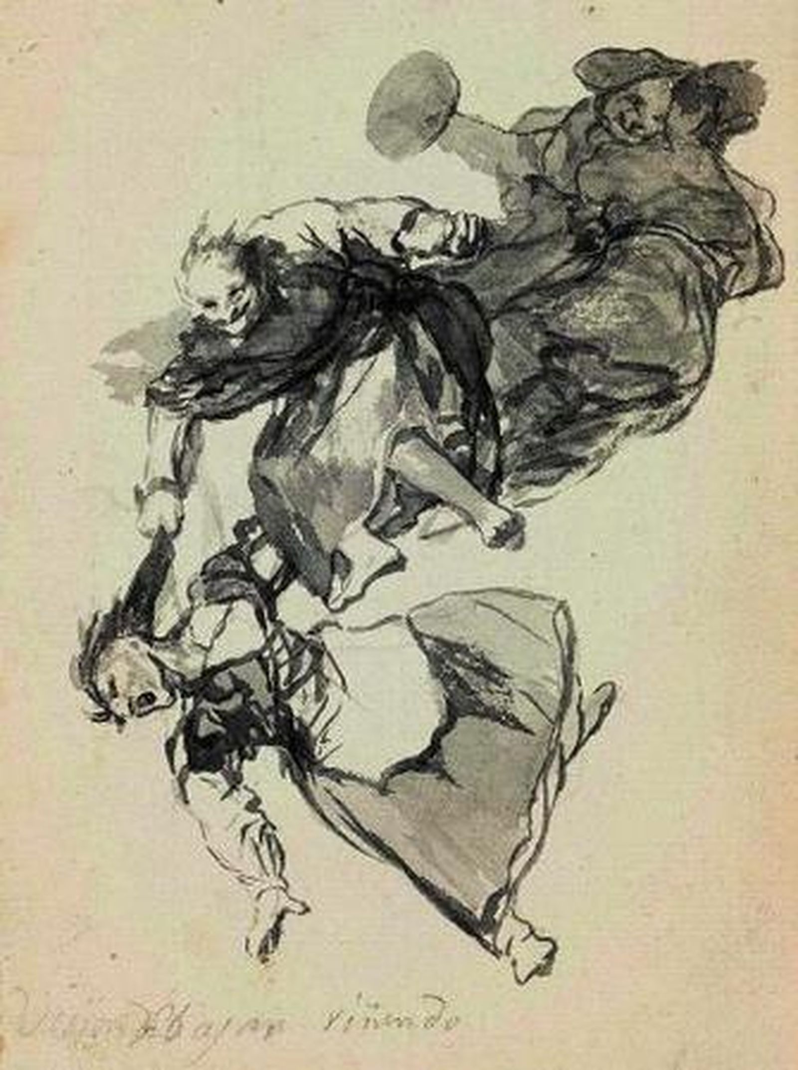 'Bajan riñendo' se convirtió ayer en el cuadro más caro de Goya.