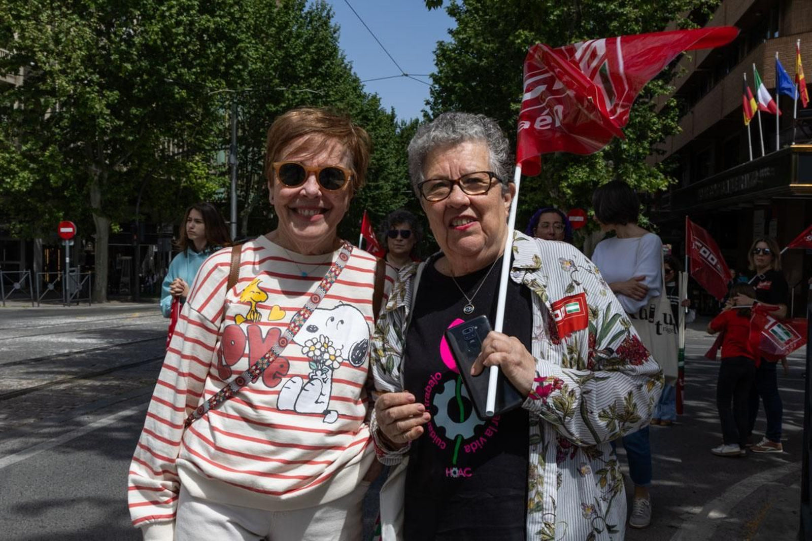 Manifestación convocada por el 1º de Mayo