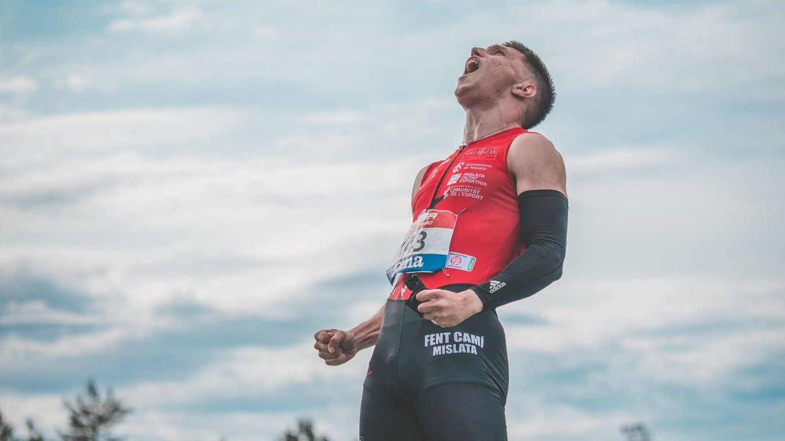 Juan Carlos Castillo eufórico tras conseguir el Campeonato de España Sub23 Juan Carlos Castillo eufórico tras conseguir el Campeonato de España Sub23