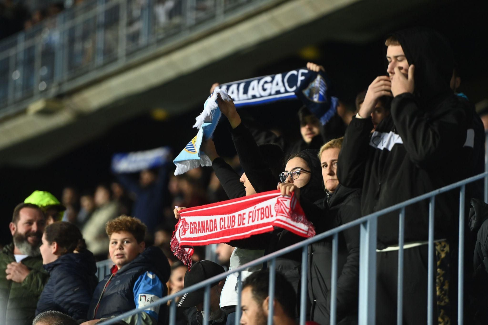 El Málaga CF - Granada CF, en fotos