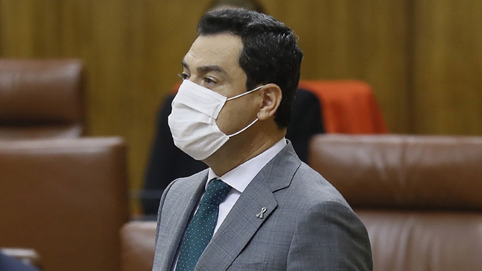 Moreno Bonilla, este pasado jueves en el Parlamento de Andalucía.