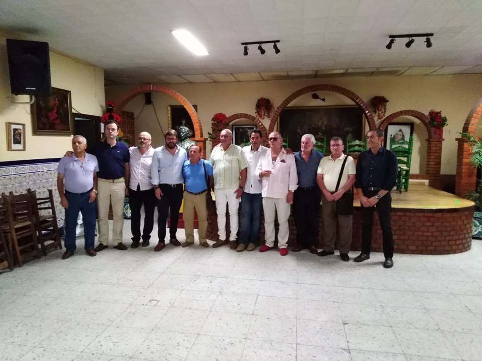 La nueva directiva de la Federación Provincial de Peñas Flamencas de Cádiz.