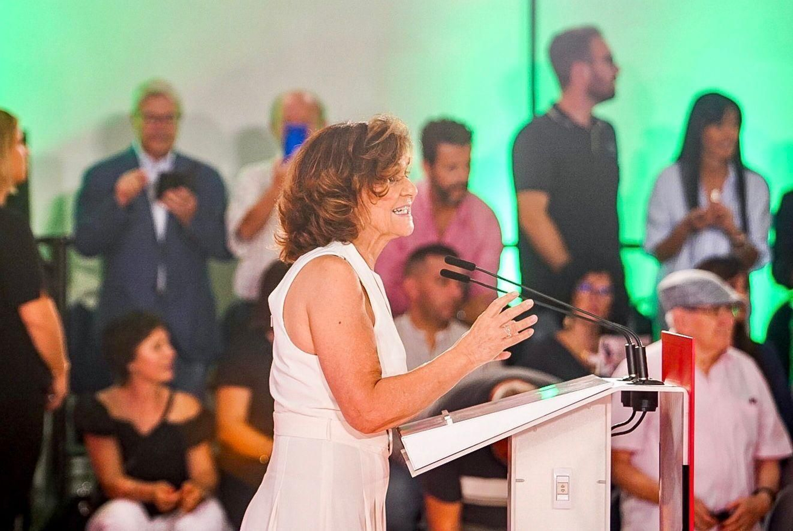 Las mejores imágenes del primer mitin de Pedro Sánchez tras recibir el encargo de formar gobierno por parte del Rey