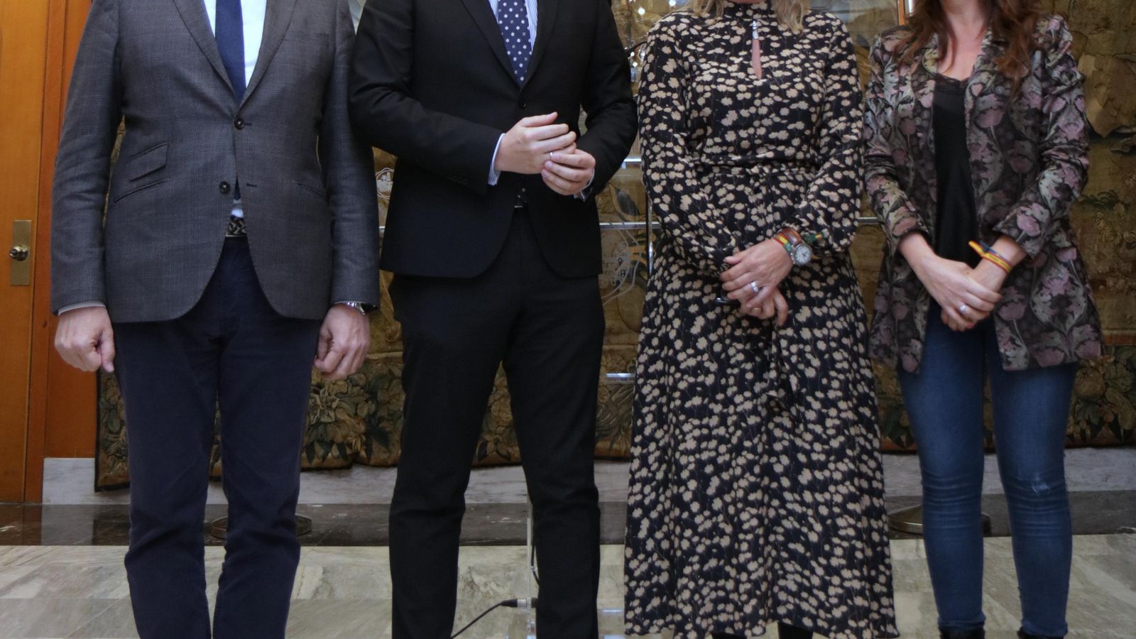 David Dorado, José María Bellido, Isabel Albás y Marián Aguilar.