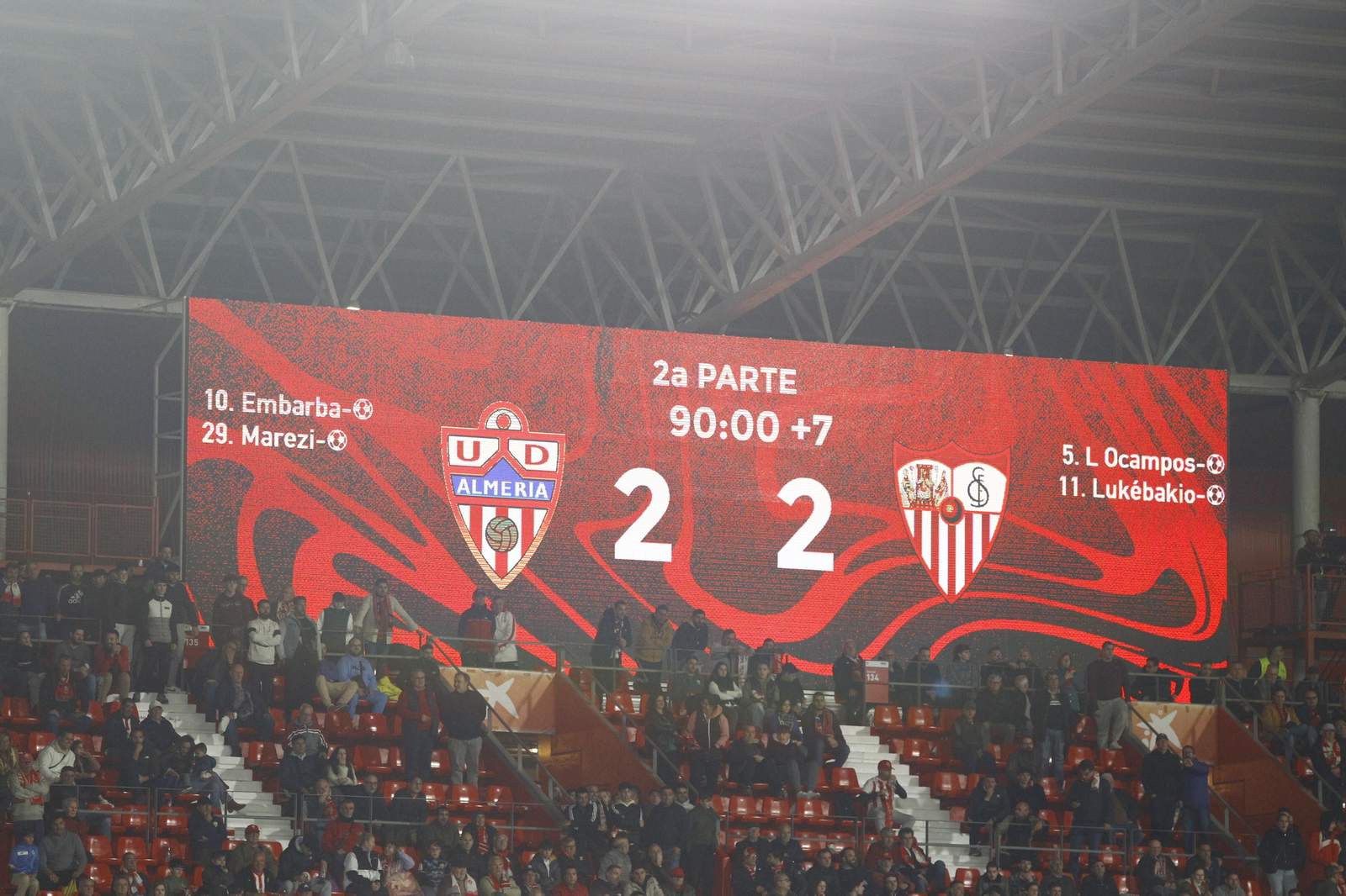 Las mejores imágenes del partido de fúbol U.D. Almería-Sevilla F.C.