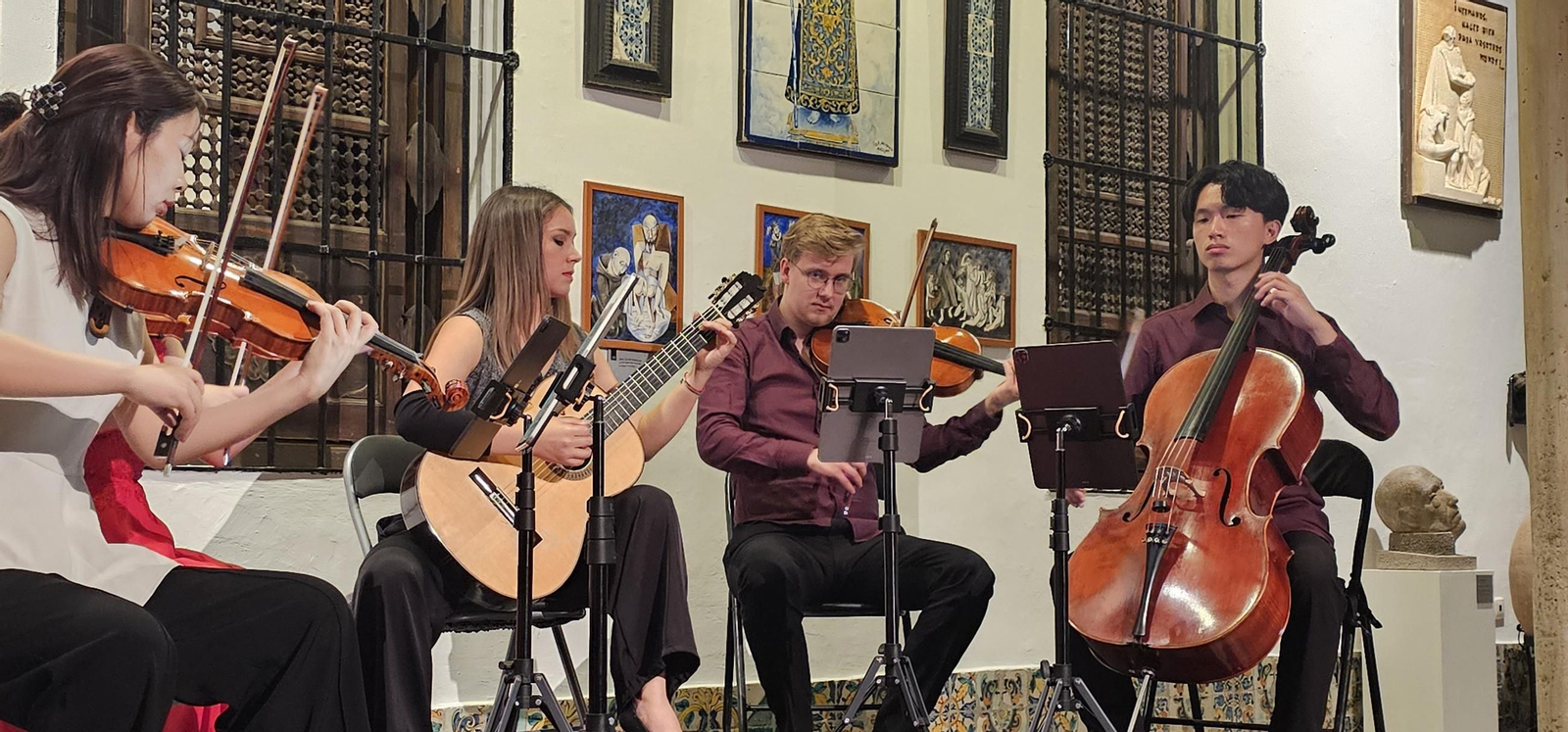 Angélica Rodríguez y el Cuarteto Hana en el Casa de los Pisa