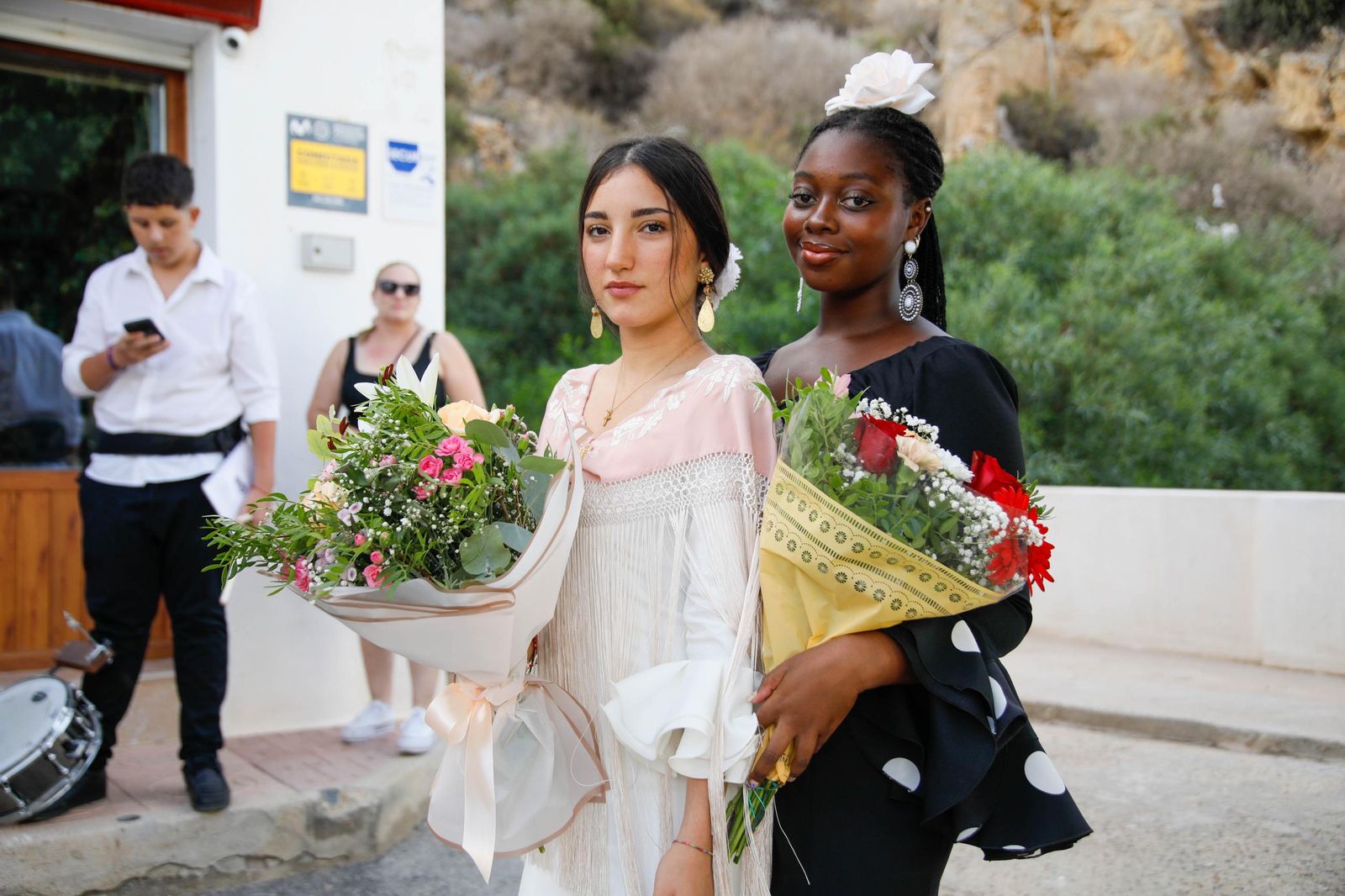 La Subida del Agua de las fiestas de Mojácar, en imágenes