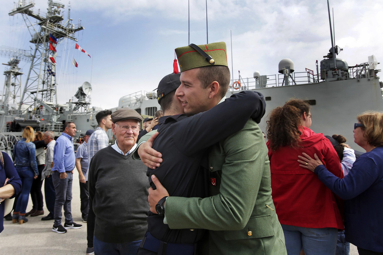Despedida de la fragata 'Numancia'
