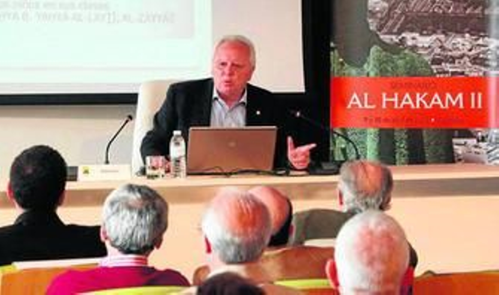 Pedro Cano, durante su conferencia en Casa Árabe.