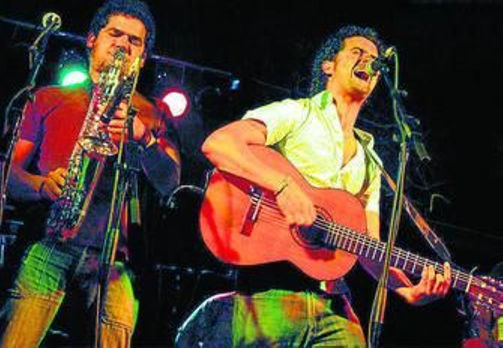 El Puchero del Hortelano, durante una actuación en directo.