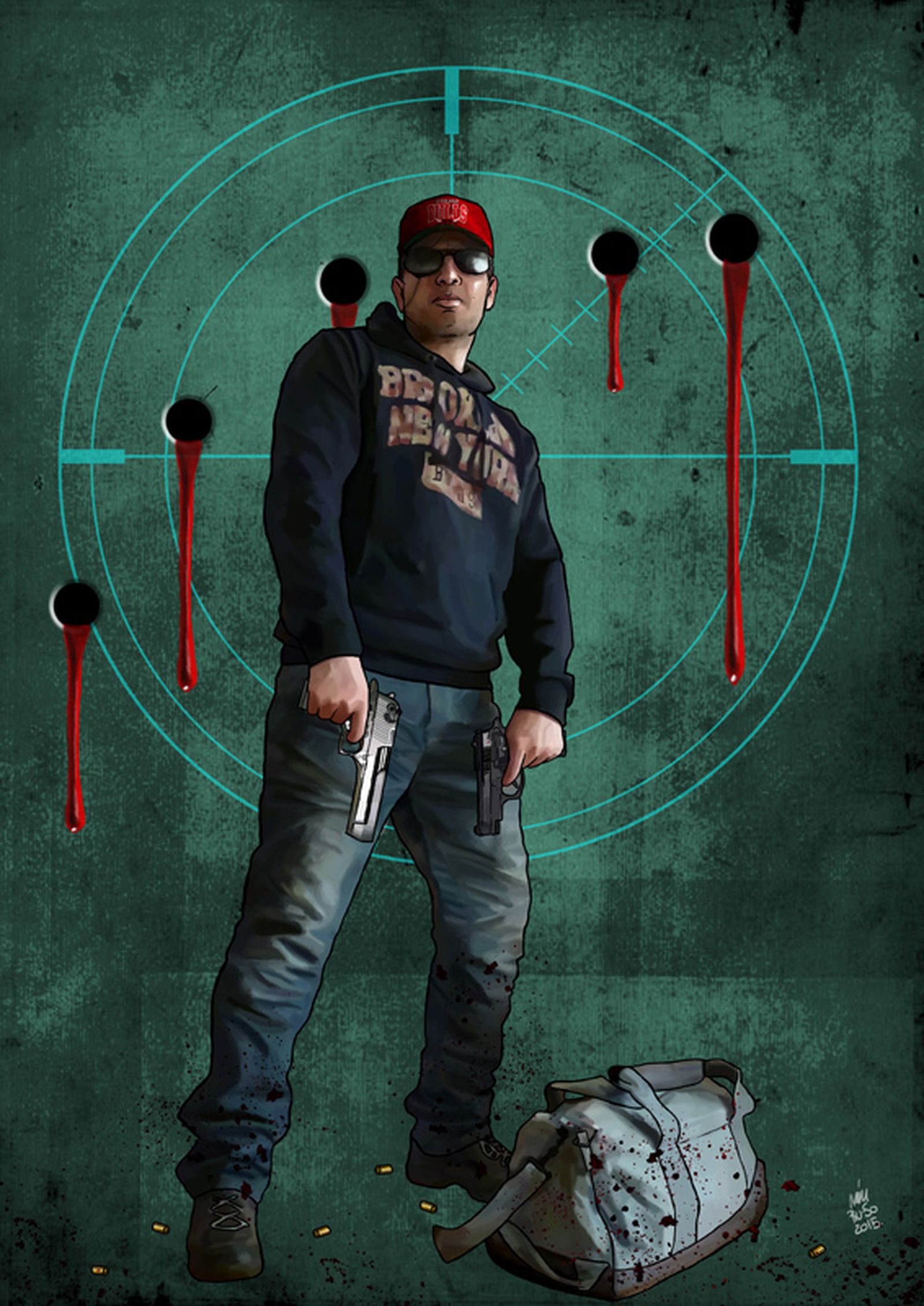 Ilustración de Iván Ruso para el relato 'El ojo director' de Montiel de Arnáiz.