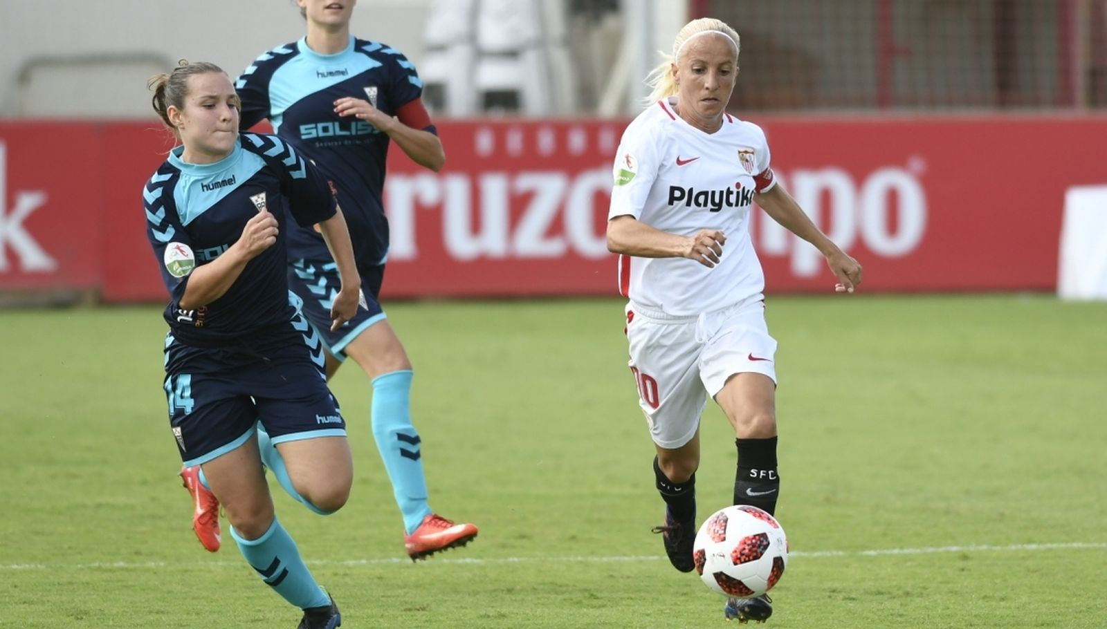 Alicia Fuentes, en el partido contra el Fundación Albacete