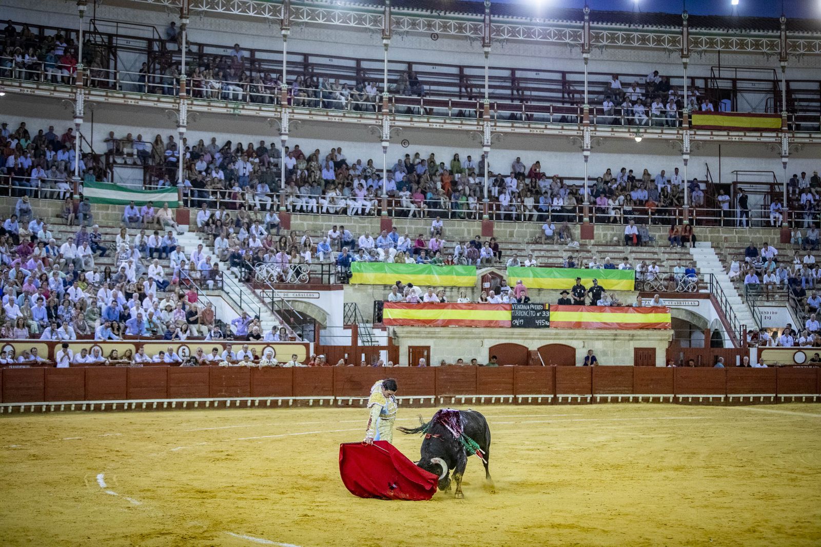 Daniel Crespo, Manzanares y Juan Ortega, en la plaza de toros de El Puerto
