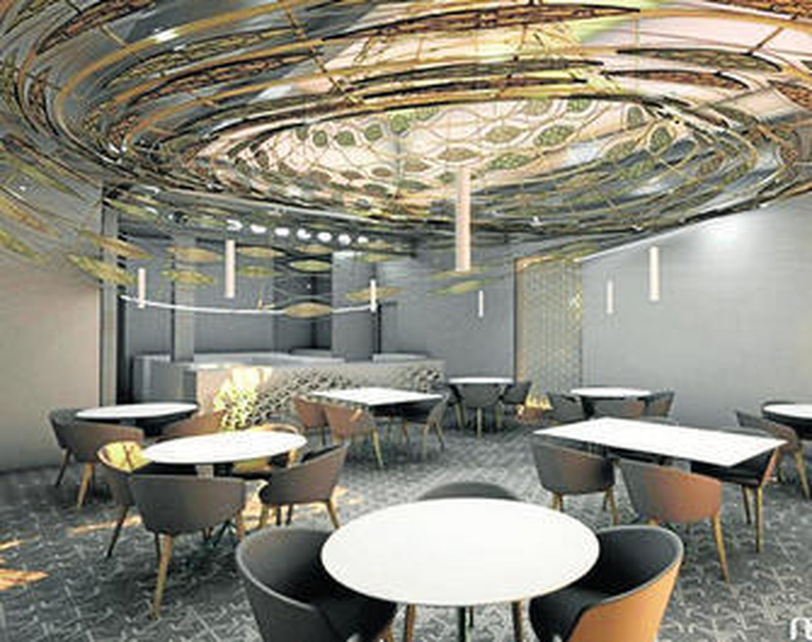 Sala del futuro restaurante Noor, que llevará la cocina creativa de Paco Morales al barrio de Cañero.