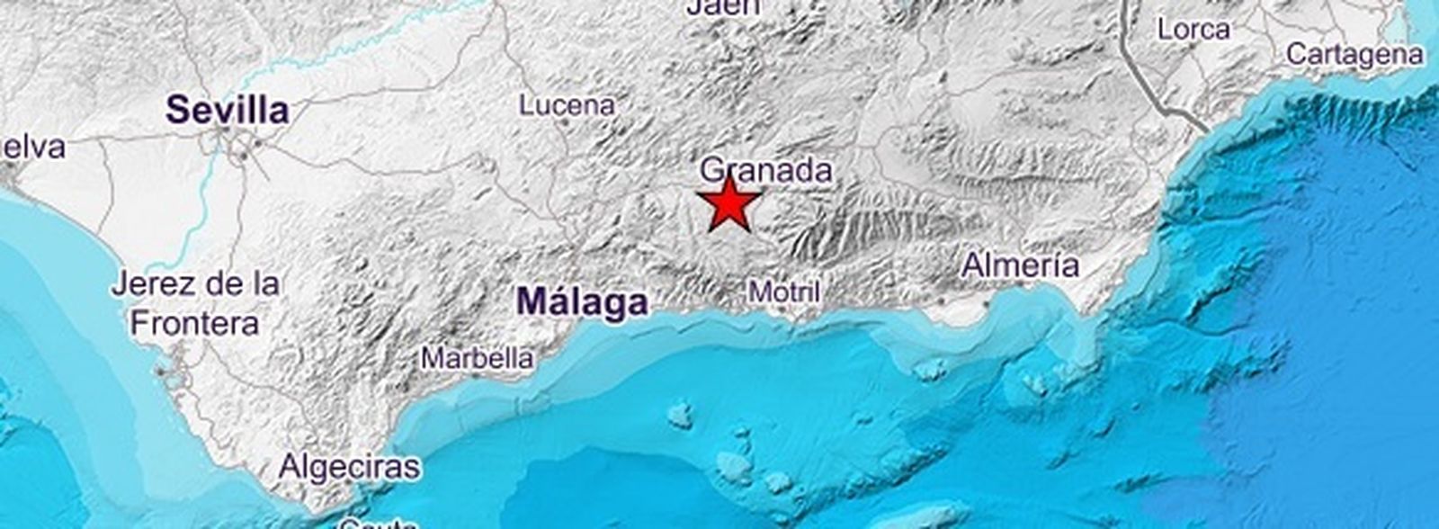 El epicentro del terremoto en La Malahá