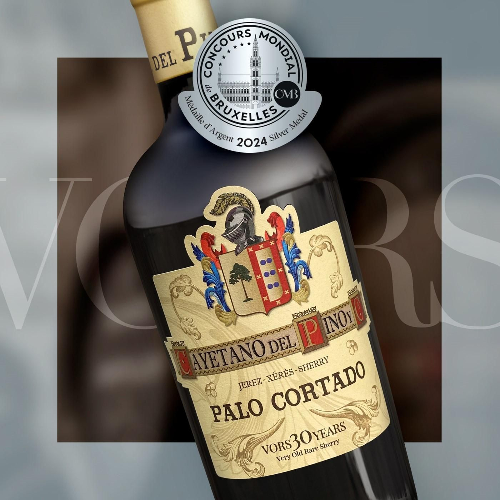 Medalla de Plata del Palo Cortado VORS de Cayetano del Pino en el Mundial de Bruselas. Medalla de Plata del Palo Cortado VORS de Cayetano del Pino en el Mundial de Bruselas.