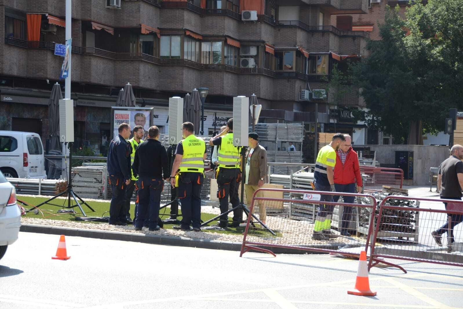 Así se prepara la zona del desfile de las Fuerzas Armadas