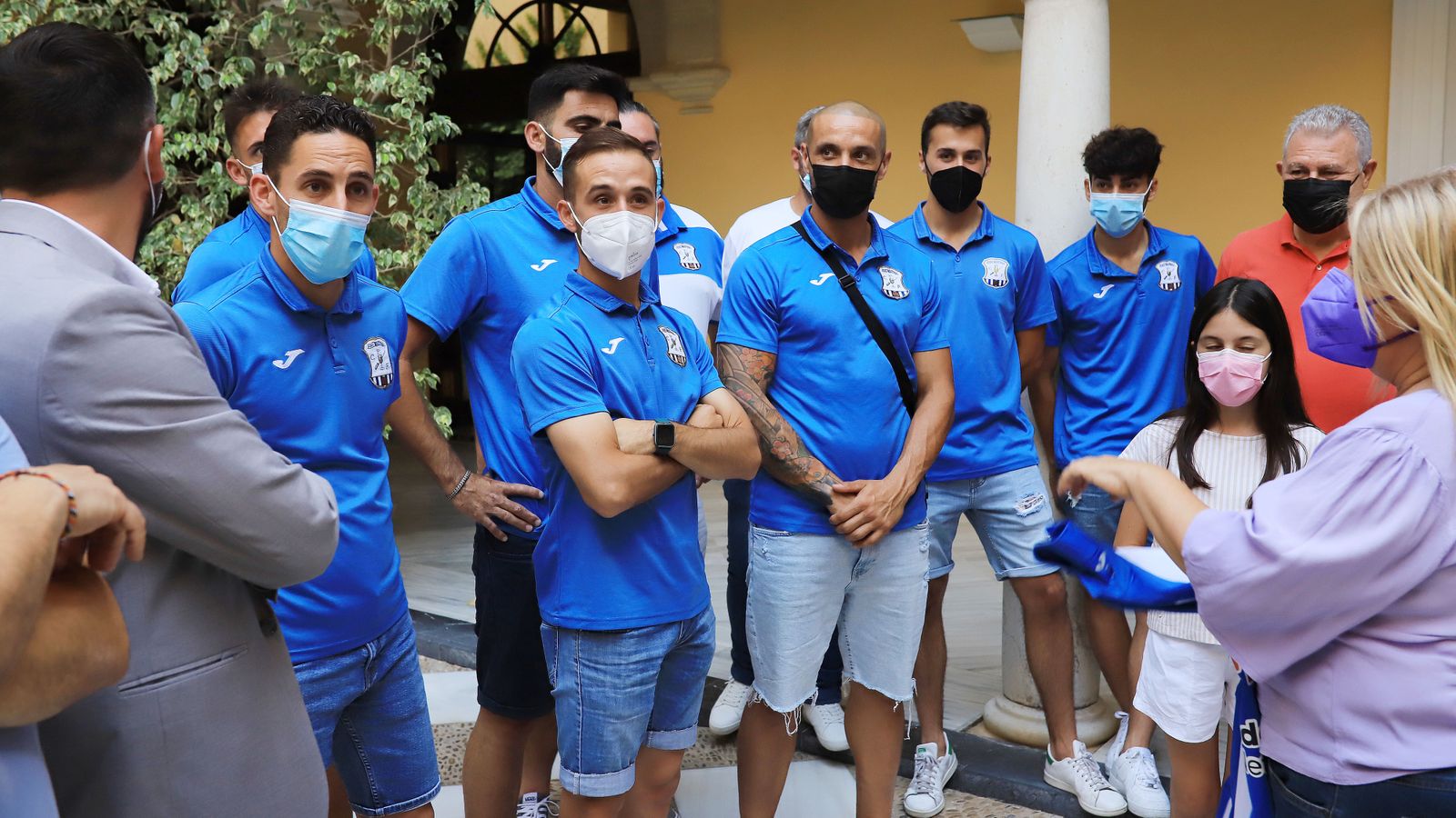 La alcaldesa recibe al Jerez Industrial por su ascenso a División de Honor