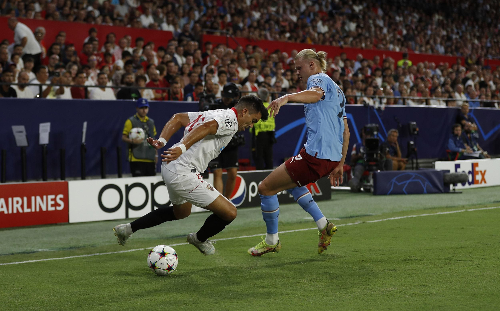 Las imágenes del Sevilla fc- Manchester City fc