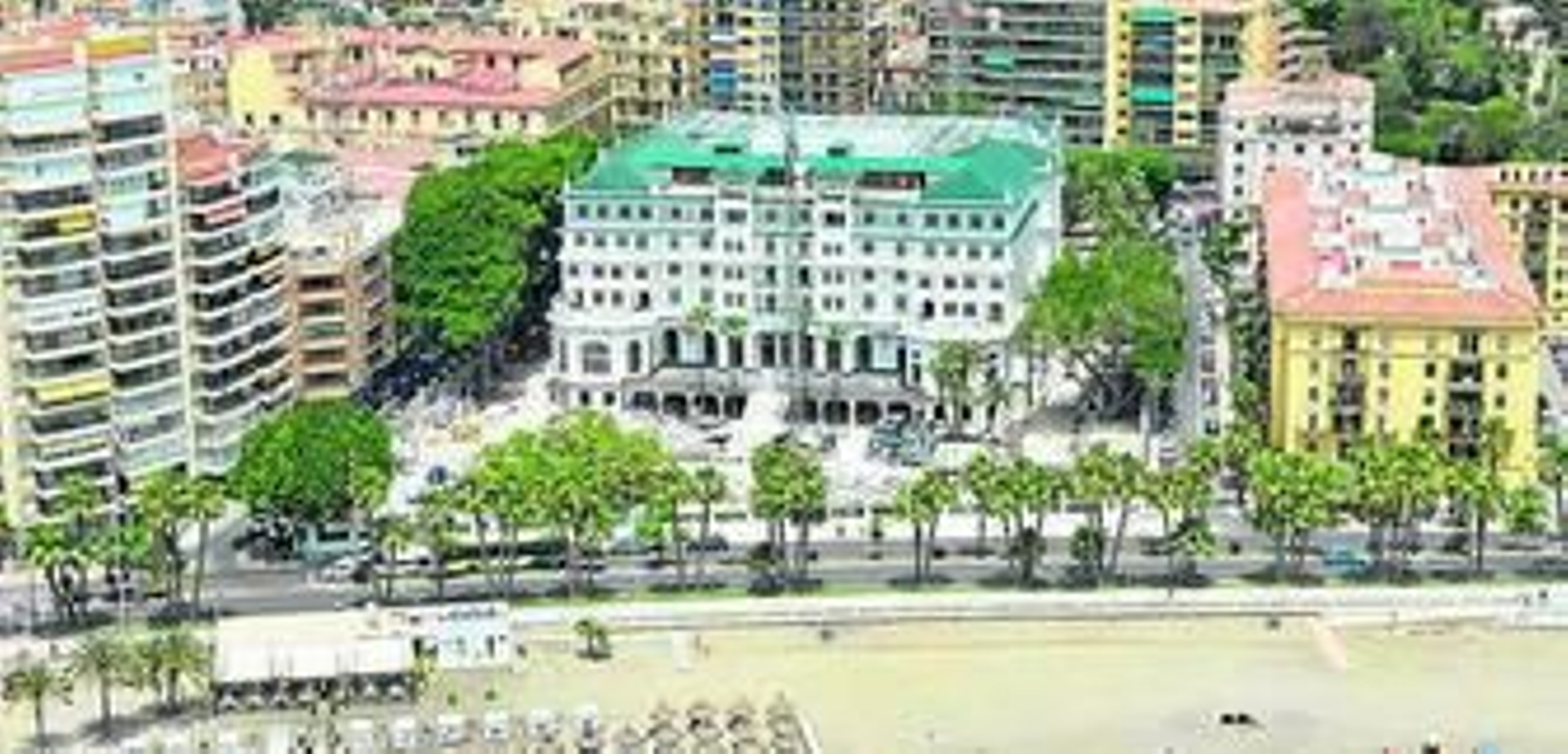 Vista aérea del Hotel Miramar.