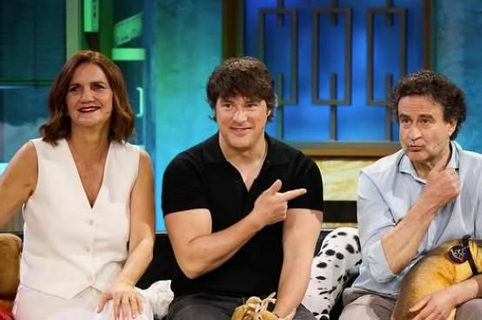 El jurado de MasterChef durante su visita a La Revuelta, en La 1.