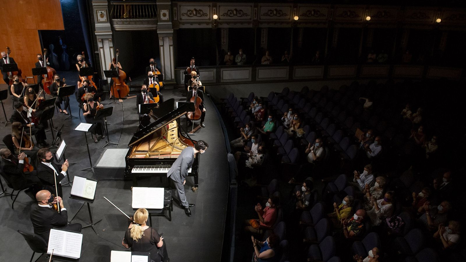 Concierto de la Orquesta Filarmónica de Málaga celebrado el pasado jueves 17 en el Teatro Cervantes.