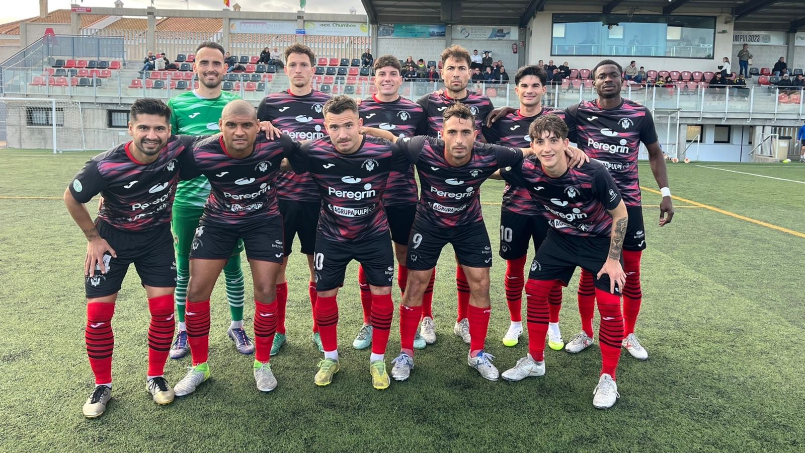 Alineación titular de los rojinegros en el encuentro contra el Muleño.